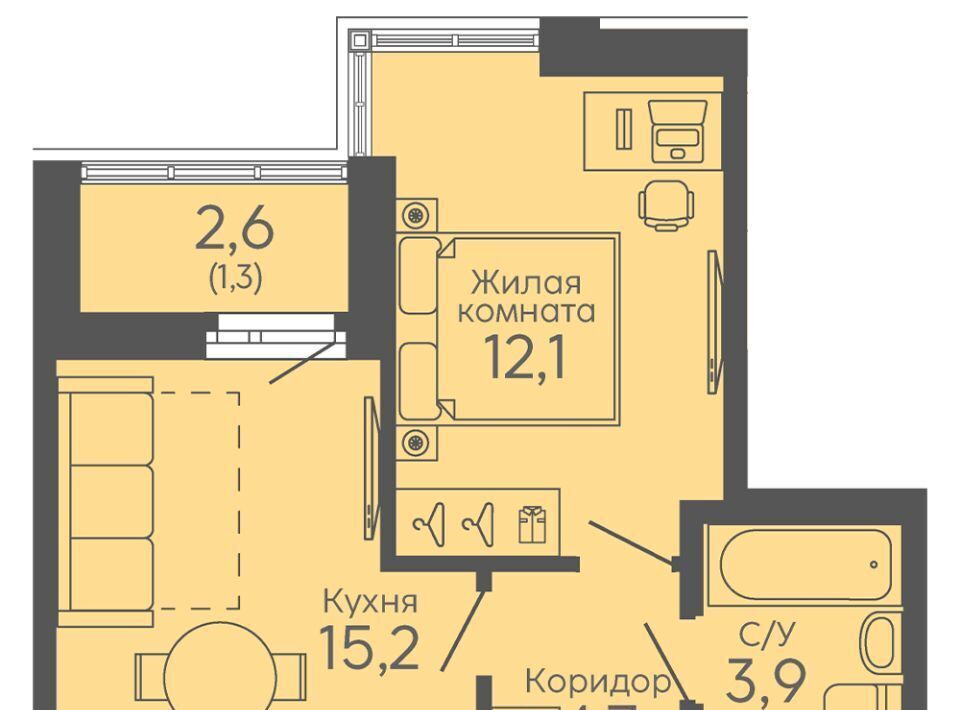 квартира г Екатеринбург Ботаническая б-р Новосинарский 6 фото 1
