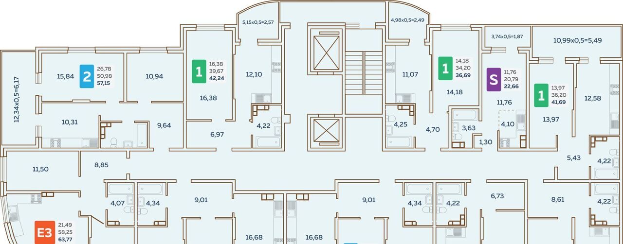 квартира г Краснодар р-н Прикубанский ул им. Кирилла Россинского 3/1к 1 фото 2