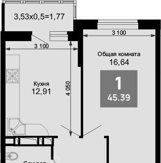 квартира г Краснодар р-н Прикубанский ул Ростовское Шоссе 30/7 фото 1