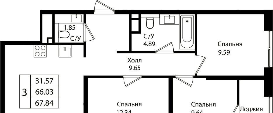 квартира г Краснодар р-н Карасунский микрорайон Хлопчато-бумажный Комбинат Жилой район «Патрики» квартал фото 1