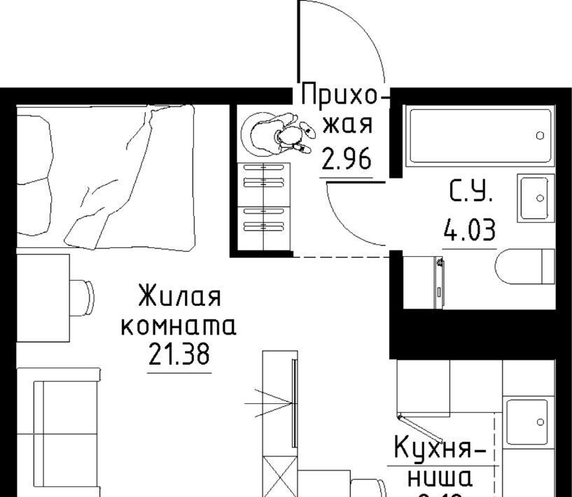 квартира г Екатеринбург Ботаническая б-р Золотистый 13 фото 1