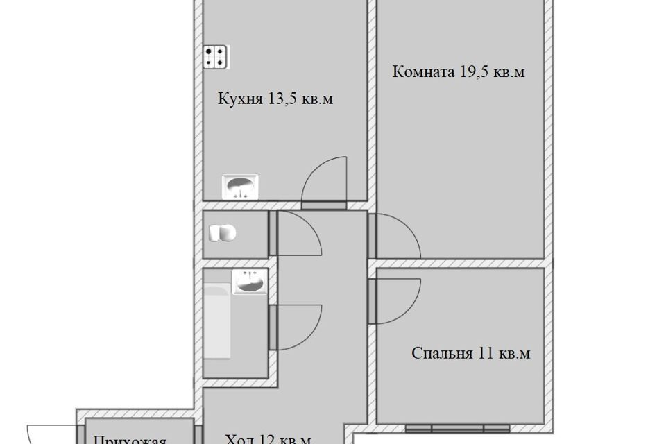 квартира р-н Всеволожский д Колтуши Верхняя улица, 30 фото 2