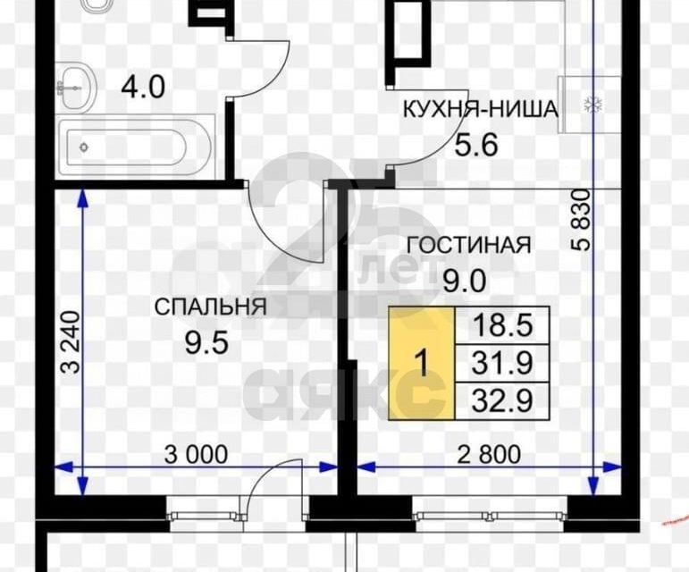 квартира г Краснодар ул им. Героя Ростовского 8 муниципальное образование Краснодар фото 7