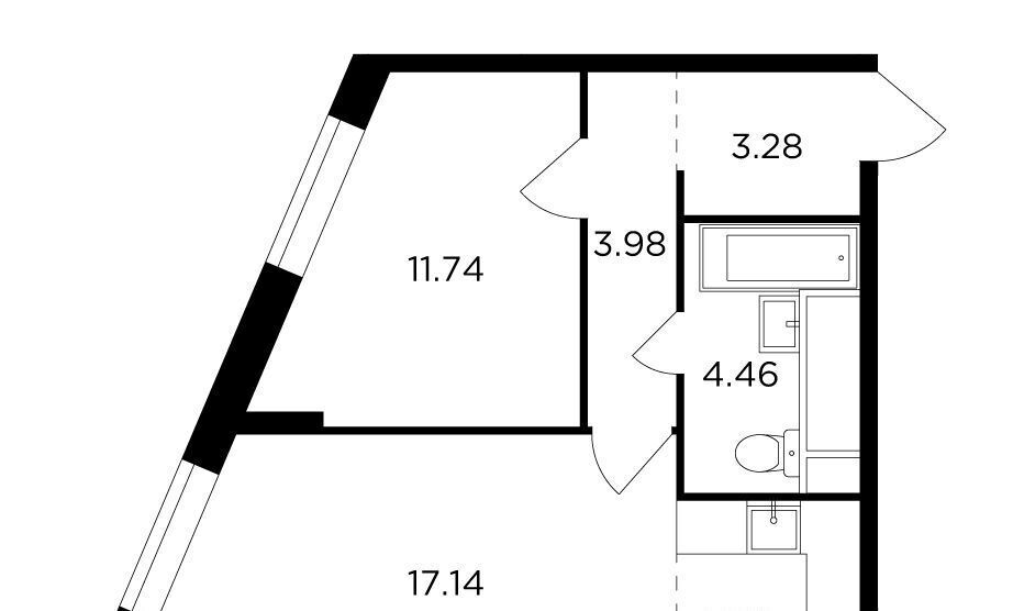 квартира г Москва Давыдково ул Петра Алексеева 14 фото 1