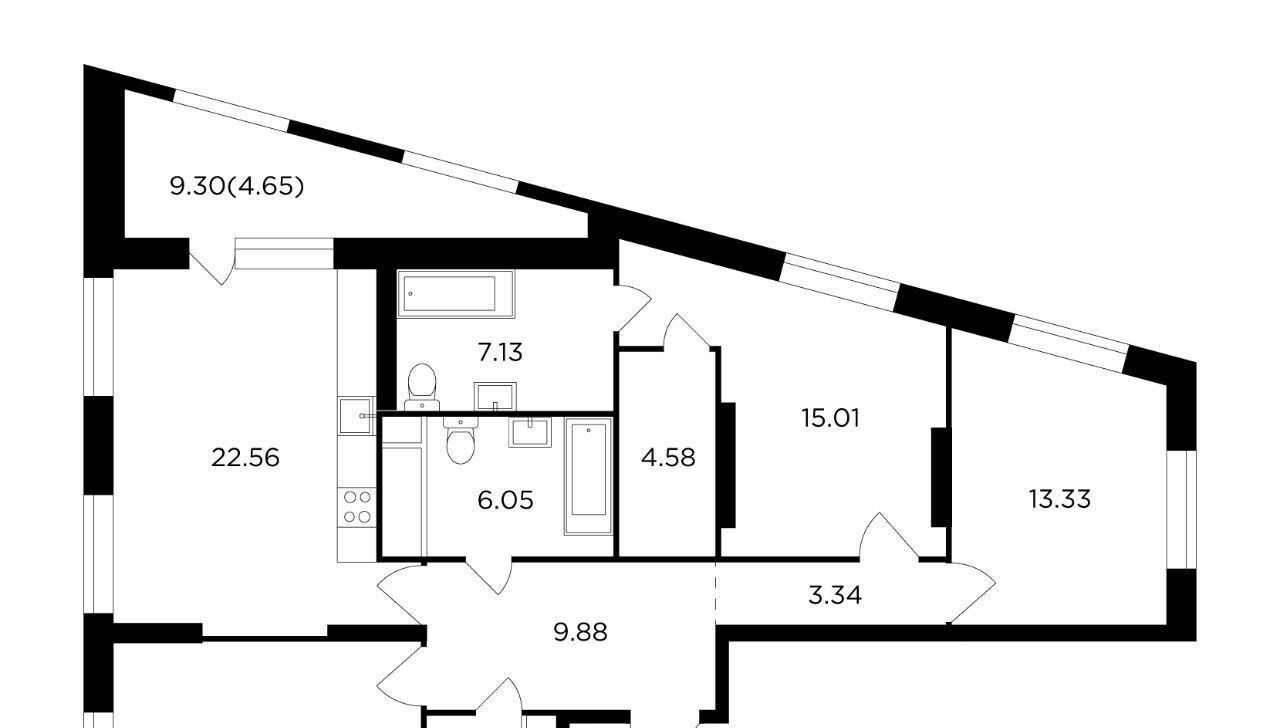 квартира г Москва Давыдково ул Петра Алексеева 14 фото 1