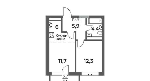 квартира р-н Центральный дом 4 фото