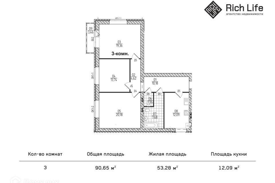 квартира г Ярославль ул 3-я Шоссейная 20г Ярославский район фото 2