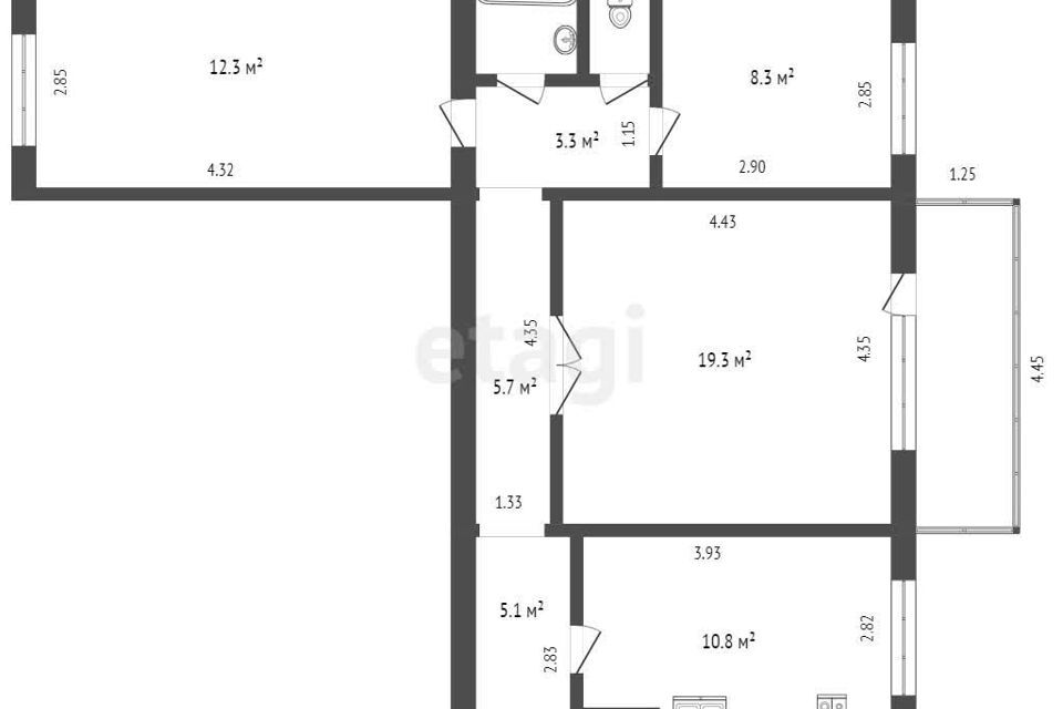 квартира р-н Аксайский г Аксай ул Садовая 22к/2 фото 7