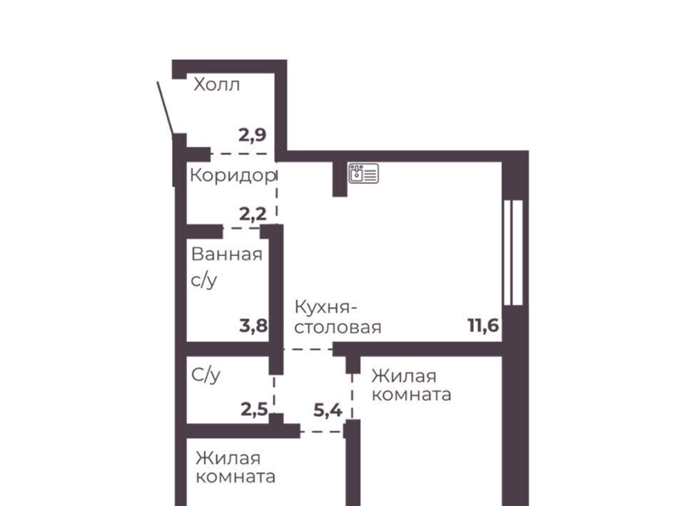 квартира г Челябинск р-н Тракторозаводский пр-кт Ленина 4д фото 1