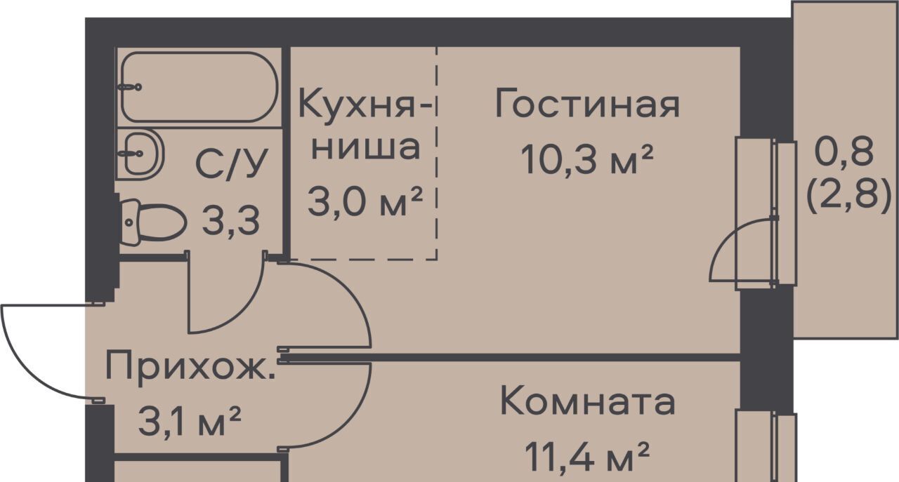 квартира г Пермь р-н Орджоникидзевский Гайва фото 1