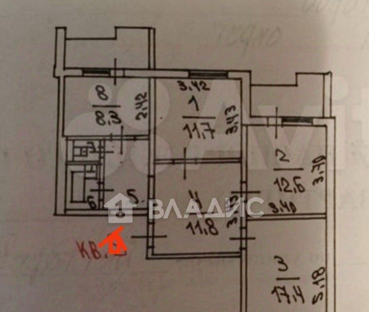 квартира г Белгород Западный Микрорайон Салют ул Дегтярева 14 фото 5