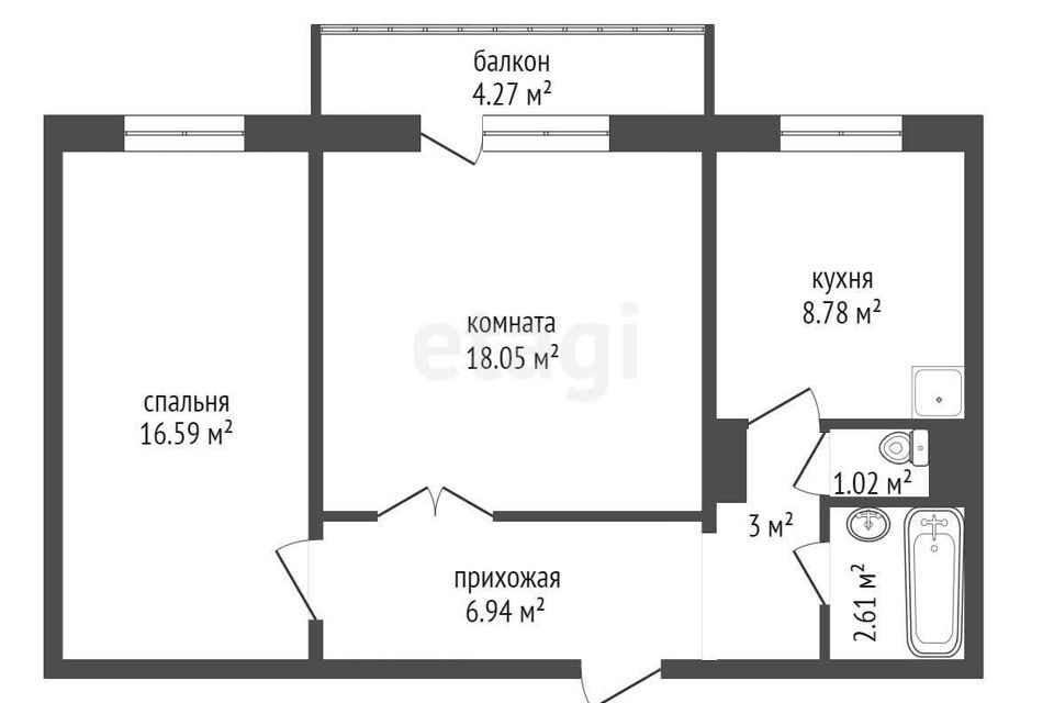 квартира г Красноярск ул Партизана Железняка 57 городской округ Красноярск фото 10