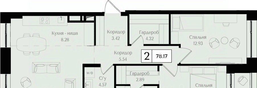квартира г Москва метро Черкизовская ЖК «Преображенская площадь» площадь фото 1
