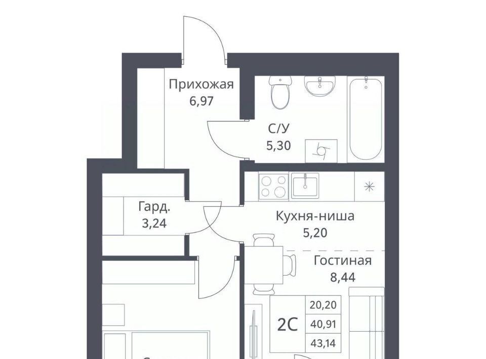 квартира г Новосибирск Заельцовская Северный фото 1