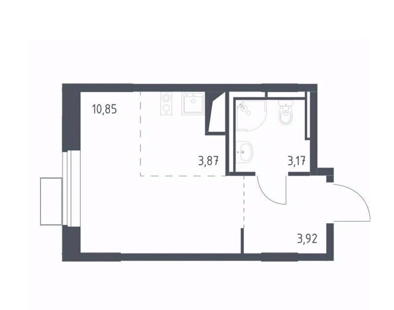 квартира г Москва п Кокошкино д Санино ЖК Новое Внуково метро Рассказовка к 17 фото 1