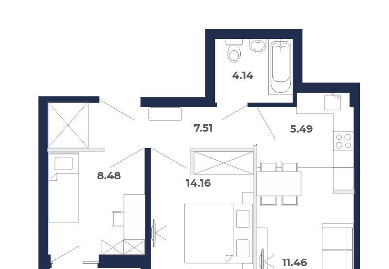 квартира р-н Иркутский рп Маркова ул Академика Герасимова 11 фото 1