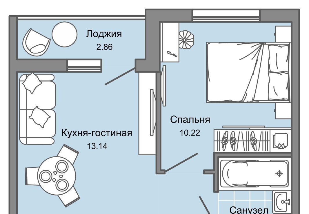 квартира г Ульяновск р-н Заволжский Новый Город фото 1