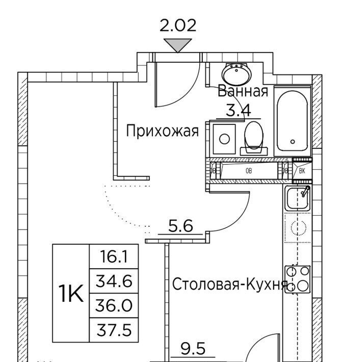 квартира г Владивосток р-н Ленинский ул Расула Гамзатова 7к/2 фото 1