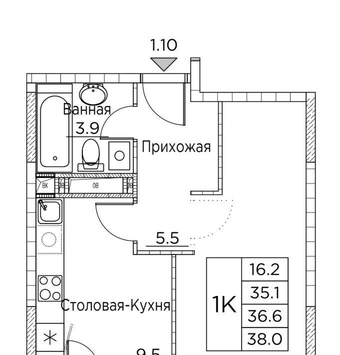 квартира г Владивосток р-н Ленинский ЖК «Гринхилс» фото 1