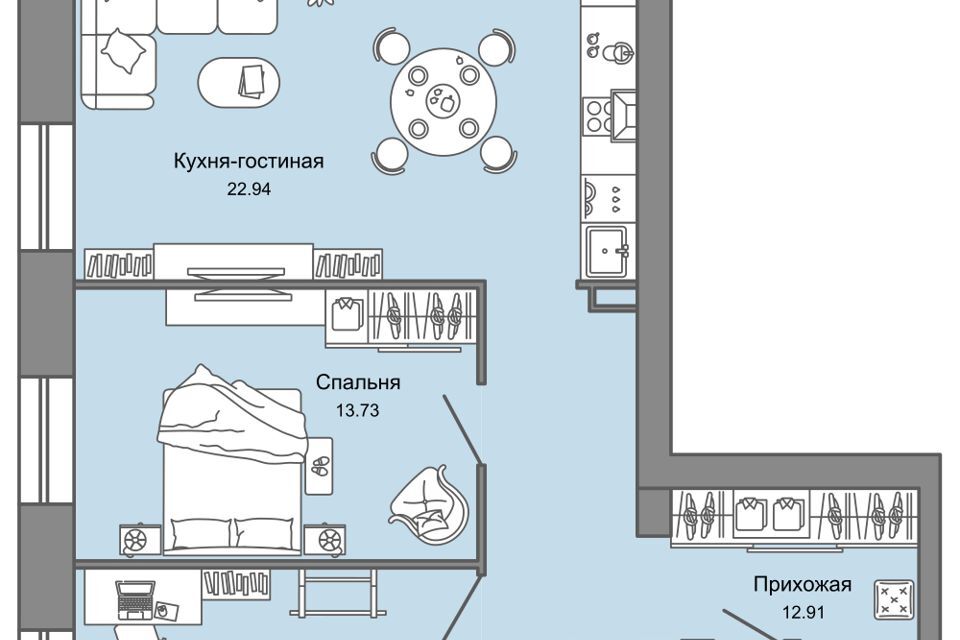 квартира г Ульяновск ул Еремецкого 36 городской округ Ульяновск фото 1