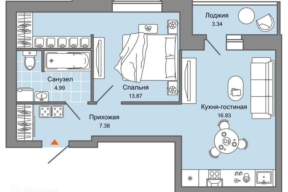 квартира г Киров ул Капитана Дорофеева 26 городской округ Киров фото 1