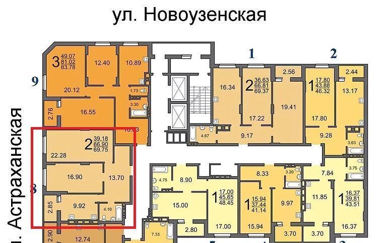 квартира г Саратов р-н Октябрьский ул Новоузенская 89к/1 фото 2