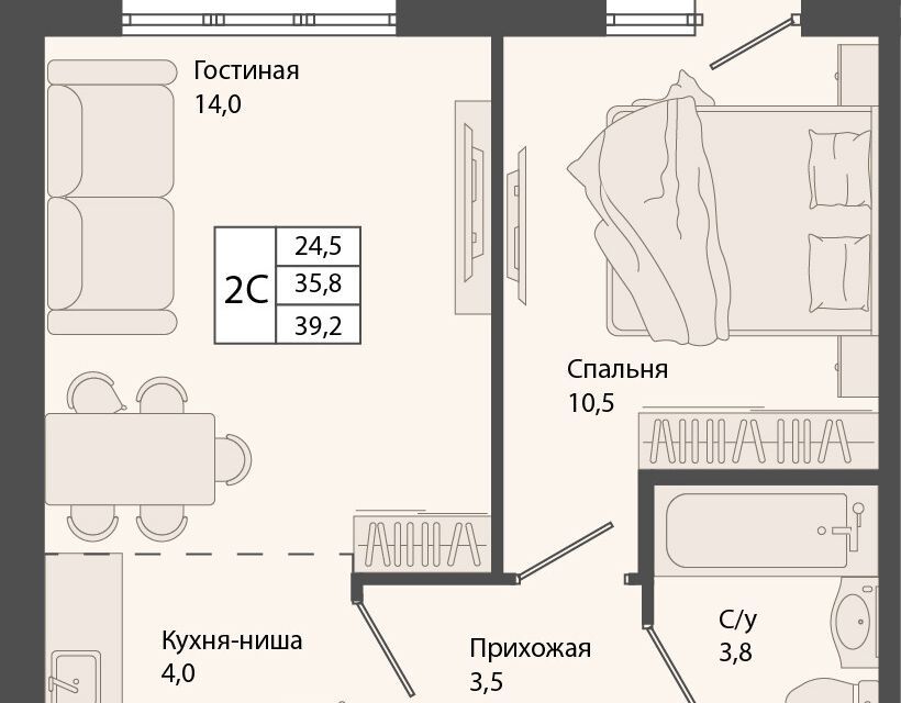 квартира р-н Новосибирский рп Краснообск жилой комплекс Родина фото 1