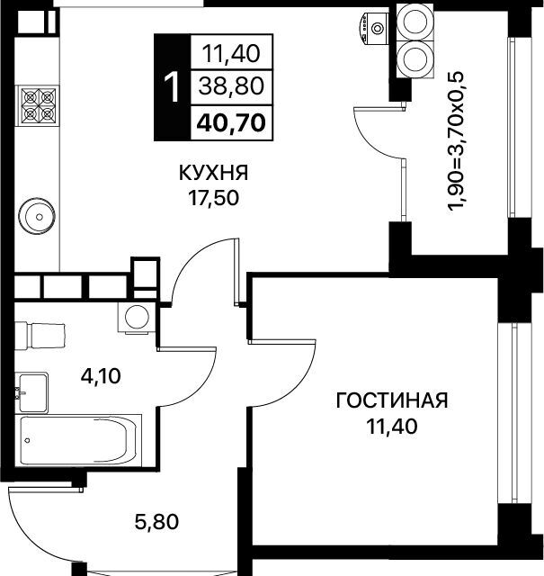 квартира г Ростов-на-Дону пр-кт Шолохова городской округ Ростов-на-Дону фото 1