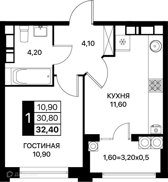 квартира г Ростов-на-Дону пр-кт Шолохова городской округ Ростов-на-Дону фото 1