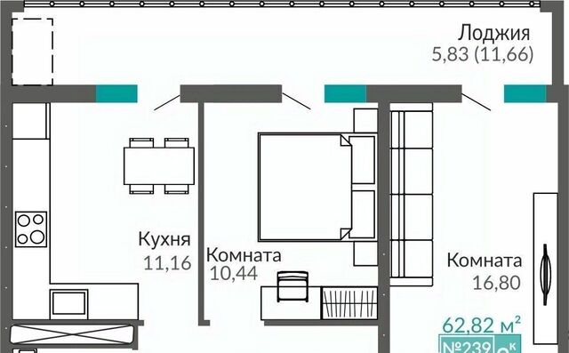 р-н Киевский Крымская Роза ЖК «Абрикос 2» фото