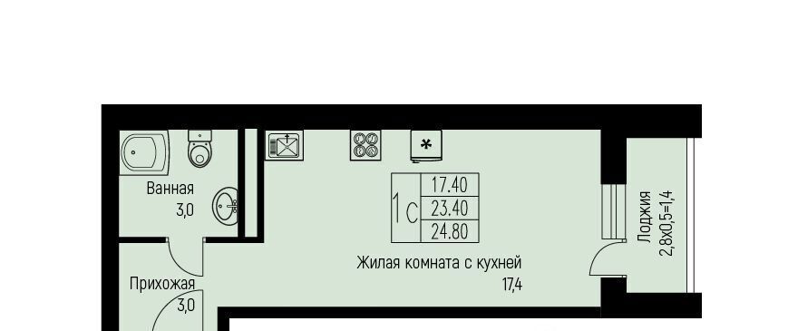 квартира г Краснодар п свх Прогресс п Березовый ЖК Прогресс муниципальное образование фото 1