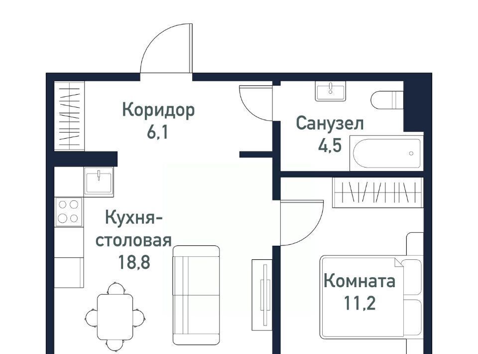 квартира р-н Сосновский п Западный Кременкульское с/пос, ул. Имени Младшего Сержанта Сухарева, 4 фото 1