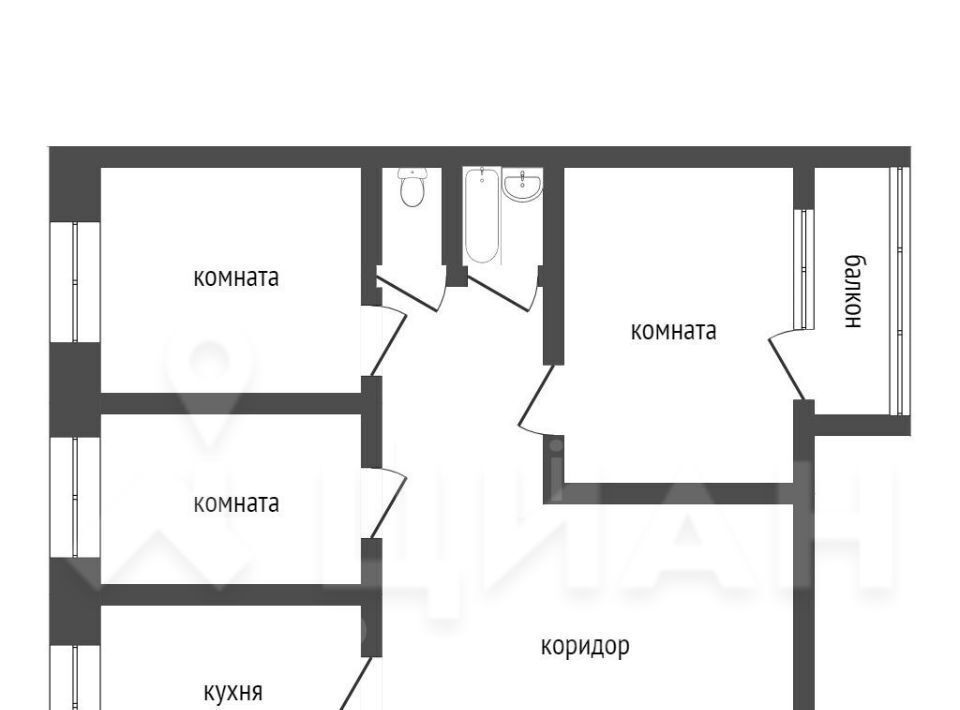 квартира г Орск р-н Октябрьский Новый город ул Короленко 42 фото 2