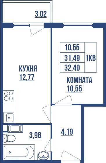 квартира г Санкт-Петербург ул Крыленко 34 Невский район фото 1