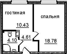 квартира г Санкт-Петербург пр-кт Витебский 99к/1 Московский район фото 1