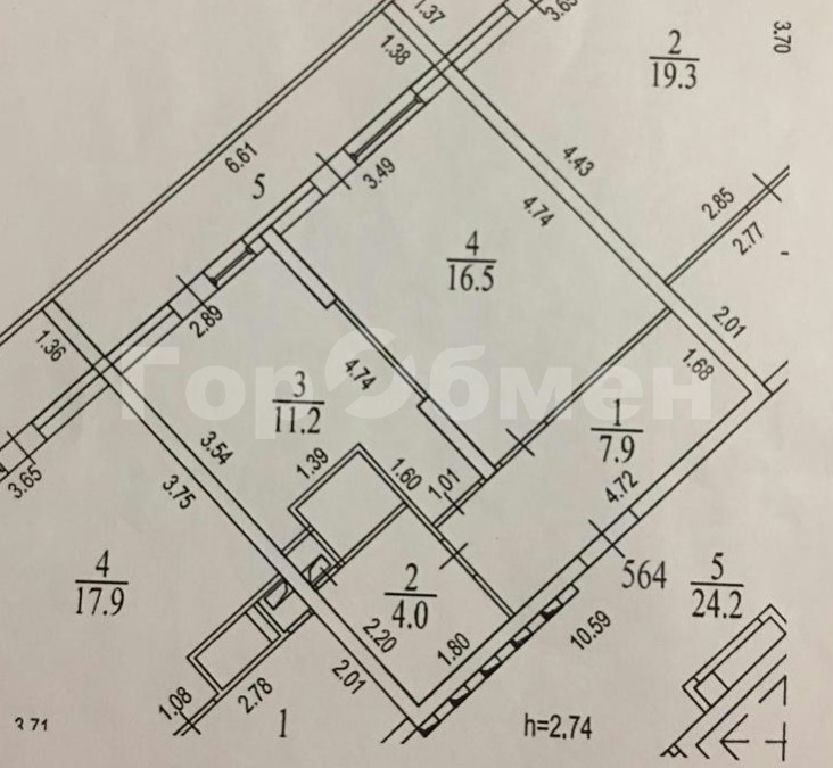 квартира г Одинцово ул Сколковская 3в фото 14