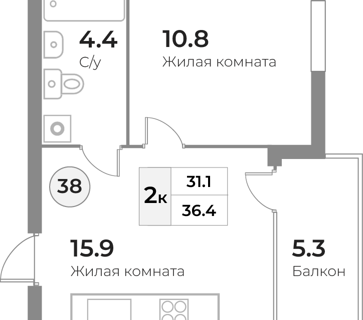 квартира р-н Зеленоградский г Зеленоградск ул Тургенева фото 1