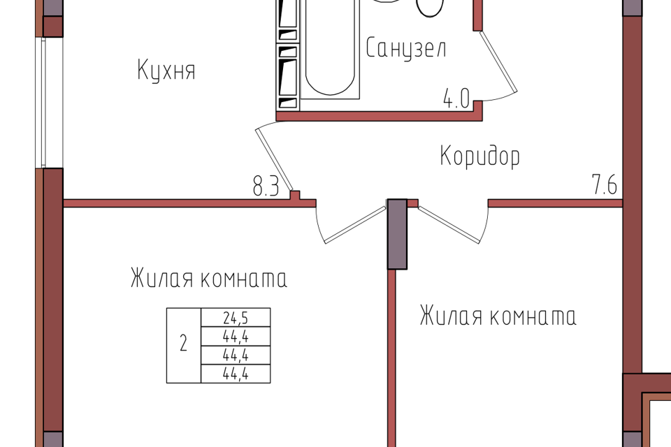 квартира г Калининград ул Дубовая аллея 3ак/2 городской округ Калининград фото 1