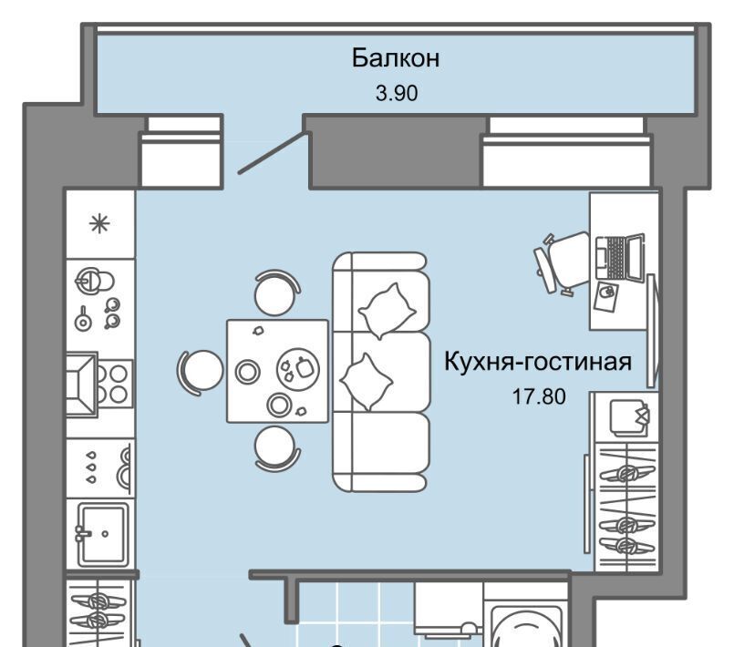 квартира г Пермь р-н Дзержинский Заимка ЖК Камаполис фото 1