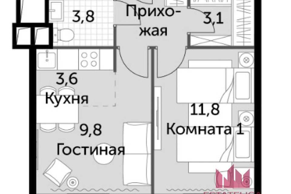 квартира г Москва ш Волоколамское 71/22к 3 Северо-Западный административный округ фото 7