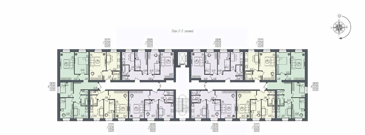 квартира г Волгоград р-н Краснооктябрьский ул им. Ломоносова 74 фото 2