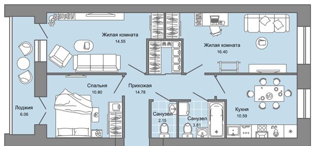 р-н Заволжский Новый Город ЖК Центрополис 5 Центральный кв-л фото