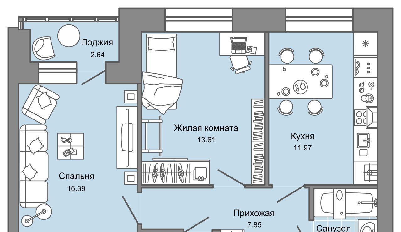 квартира г Ульяновск р-н Заволжский Новый Город ЖК «Дивный сад» 6 7-й кв-л, сад фото 1