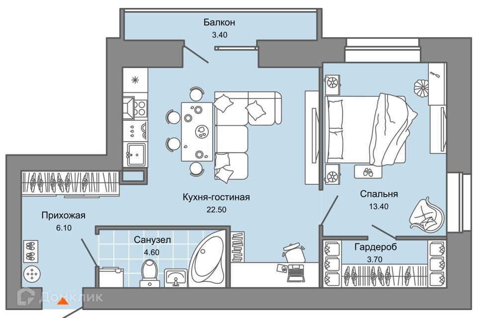 квартира г Пермь ул Дзержинского 31а городской округ Пермь фото 1