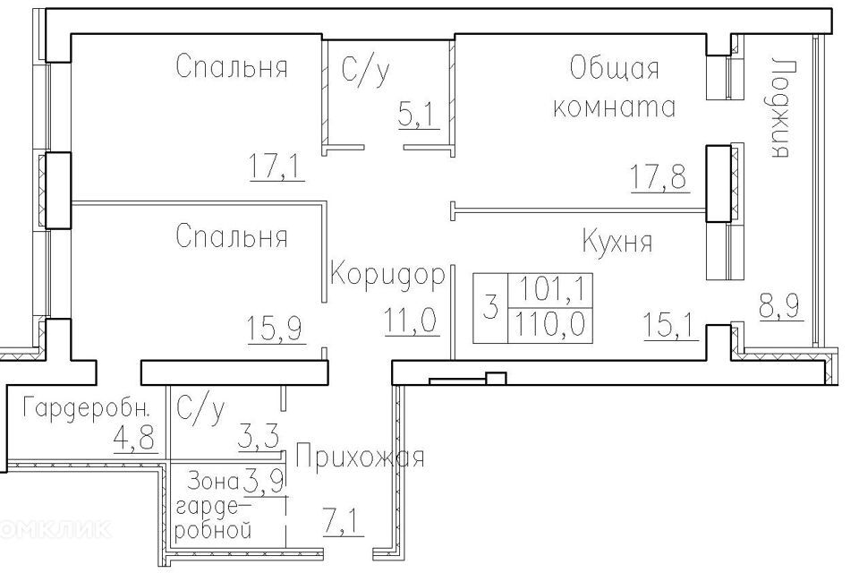 квартира р-н Новосибирский рп Краснообск мкр 3 15/1 фото 1