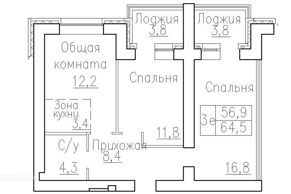 квартира р-н Новосибирский рп Краснообск мкр 3 15/1 фото 1