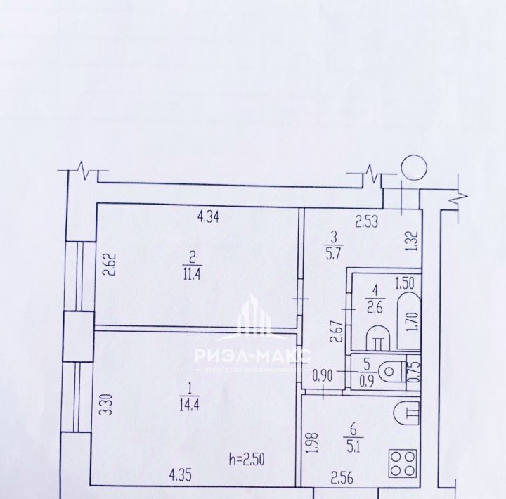 квартира г Брянск р-н Бежицкий ул Вокзальная 154 фото 17