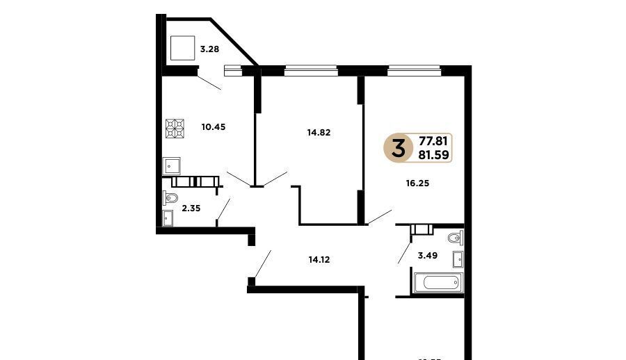 квартира г Самара р-н Кировский ш Московское 57 18-й км фото 1