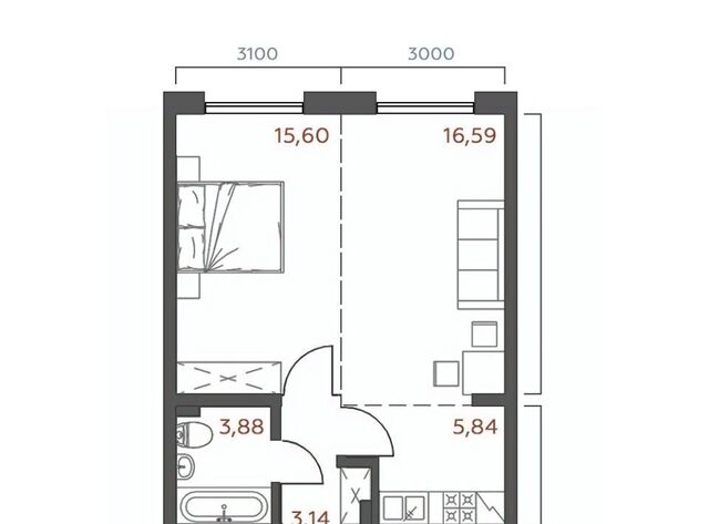 квартира р-н Октябрьский дом 2 фото