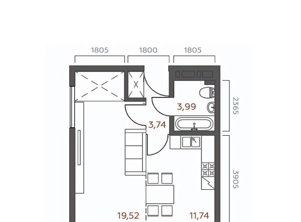 квартира г Иркутск р-н Октябрьский ул 6-я Советская 2 фото 1